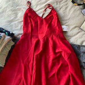 Red Midi Dress